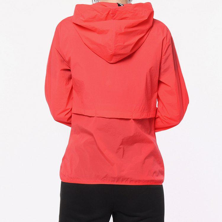 adidas Kurtki Damskie Czerwone Z Kapturem Umiarkowane Inne EH3909