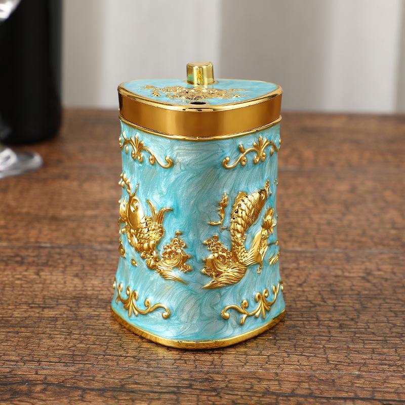 Retro Toothpick Holder Dispenser European Rose Flower Toothpick Dispenser Box for Kitchen Restaurant Toothpicks Home Decoration