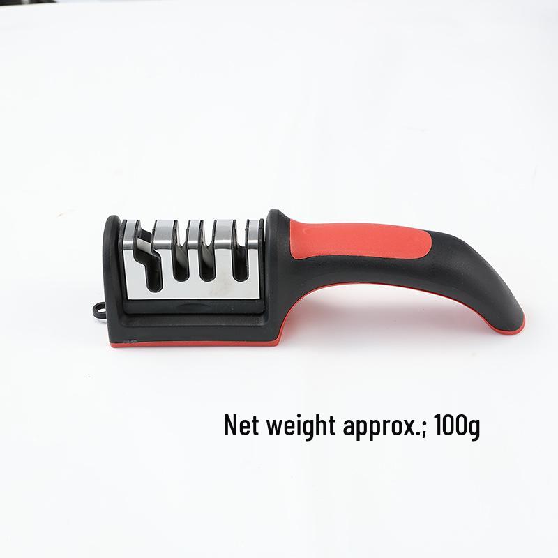 4-Stage Multi-Functional Knife and Scissors Sharpener with Honing Stone