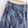 TAOP&ZA Women's European & American Style Asymmetrical Plaid Midi Skirt - 2026 Spring Fashion Collection