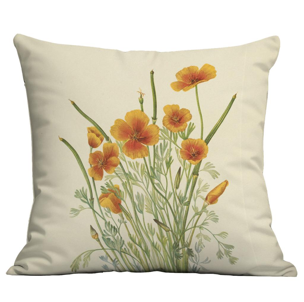 Plant And Flower Pillow Cover Spring Pillow Cover Home Living Room Sofa Cushion Pillow Cover Premium Durable Quality