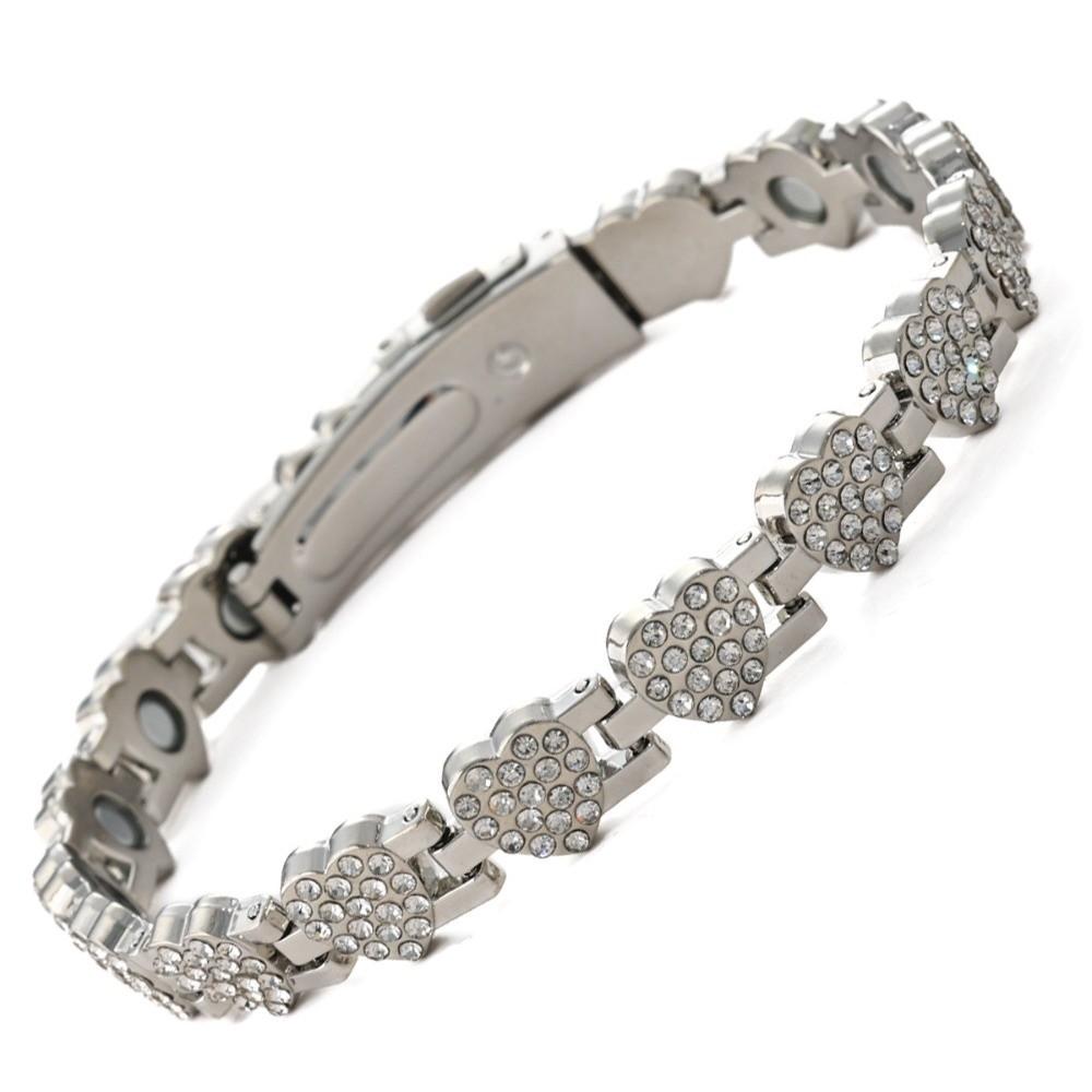 Высокополированный Антистатический Браслет Магнитный Стразы Цепочка на Запястье Минималистичный Магнитный Браслет Вечеринка Style 11