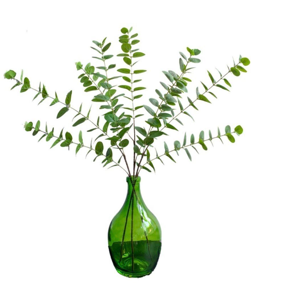 Green Color Artificial Eucalyptus Stems Silk Artificial Flowers  Garden Decoration