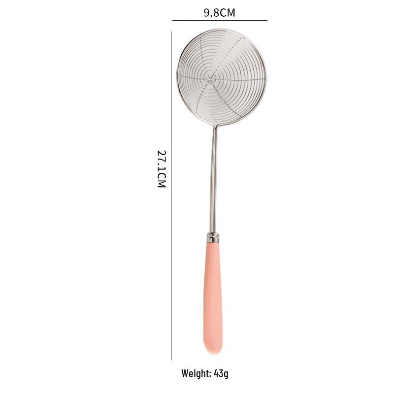 

Wutuo Nordic Pink Large Stainless Steel Pearl Strainer, 4-Pack