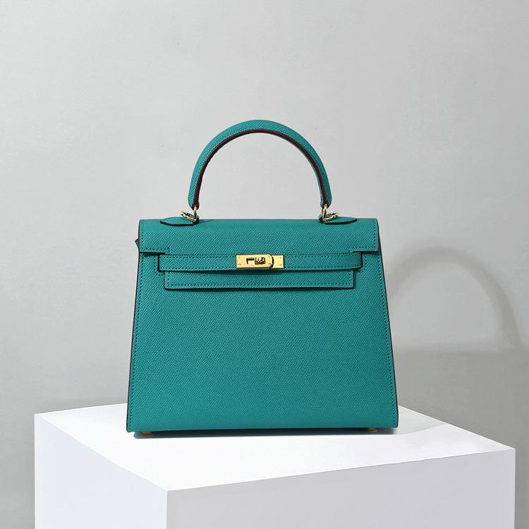 Euli Handheld Seilkette der zweiten Generation Fünf-Gold Einblatt-Schnalle im Mini-Stil zum Überkreuztragen Damen-Taschenverschluss-Schnallendesign