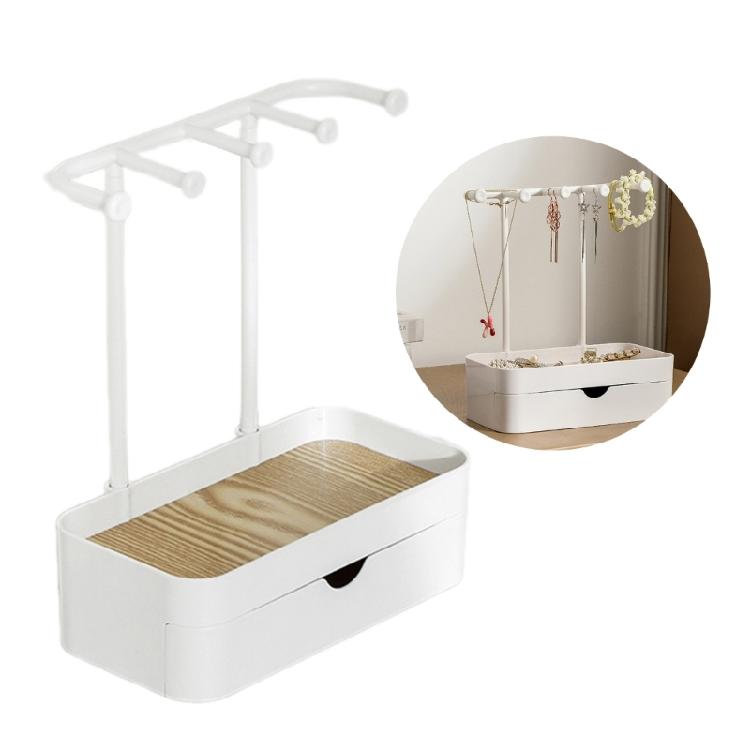 Multifunctional Jewelry Drawer Space Saving Jewelry Holder Stand with Drawer for Home Accessory Organization