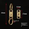 Brasss Quick Release Keyring Edc Connecting Buckle Double Headed Quick Pull Buckle 360 Rotating Buckle Mountaineering Buckle