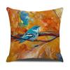 Watercolor Bird Cushion Cover Pillowcase Home Decor Office Sofa Pillowcase Home Decor Pillowcase