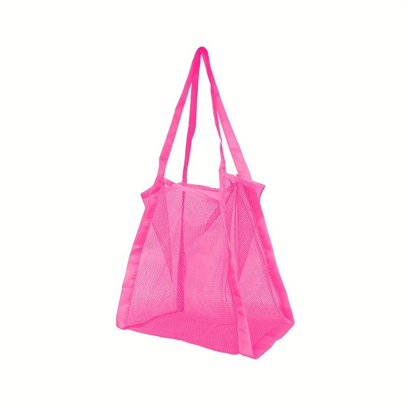 1Pcs Picnic Beach Bag Women Mesh Transparent Swim Storage High Capacity Shopping Bags Tote Women Cosmetic Makeup Organizer