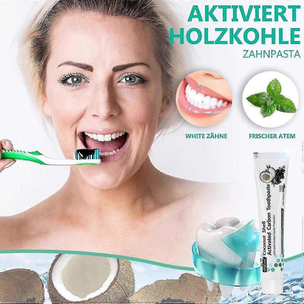 Activated Carbon Toothpaste Teeth Whitening Black Toothpaste Without Fluoride Natural Whitening Charcoal Toothpaste Bleaching Charcoal Toothpaste Acti