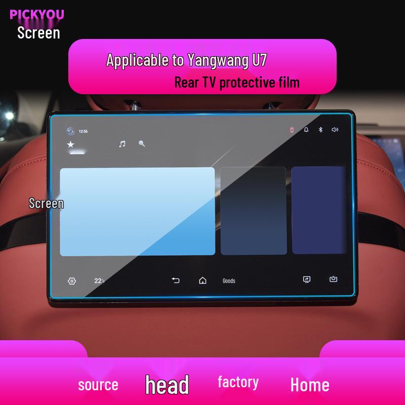 BYD Yangwang U8 Navigation & U7 Control Screen Protector for 25 Models - Tempered Film for Car Modification