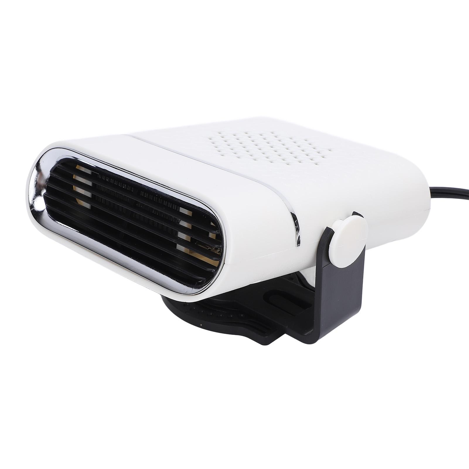24V Portable Car Heater High Power Portable Multifunctional Car Windshield Defogging Heater White