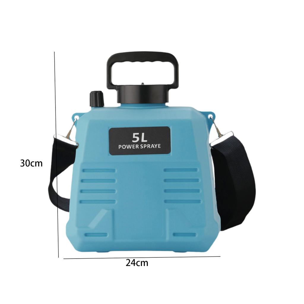 5/8L Shoulder Electric Pesticide Sprayer Pot with 3 Nozzle Garden Sprayer for Garden Watering Handheld Pesticide Sprayer 120Mins
