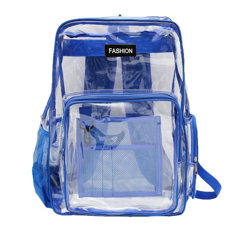 Schoolbag Transparent Jelly Bag Trendy High School College Student PVC Schoolbag New Large Capacity Cool Waterproof Backpack