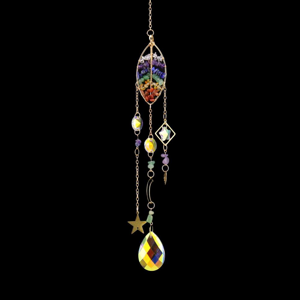 Crystal Tree of Life Rainbow Sun Catcher Pendant