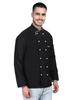 Unisex Kochjacke mit langen/halben Ärmeln, zweireihig, Polyester/Baumwollmischung, Uniform für den Lebensmittelservice