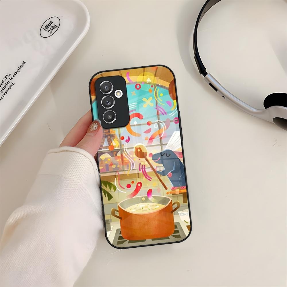 Disney Ratatouille Phone Case Glass For Samsung S24 S26 S23 S20 S25 S21 S22 Ultra Fe Plus A05 A06 A16 A26 A36 A56 Coque