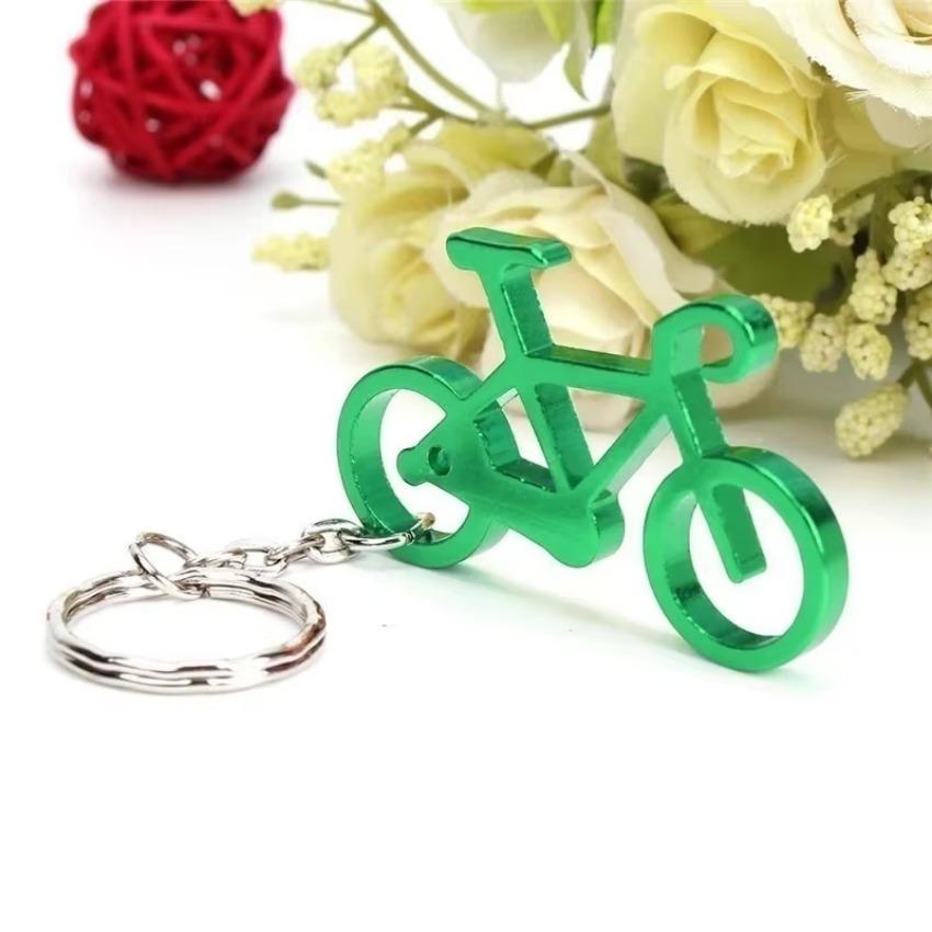 1 Pcs Outdoor EDC Multi Bike Keychain Key Ring Bottle Wine Beer Opener Tool Muilti Colors Bicycle Shaped Accessories Tools