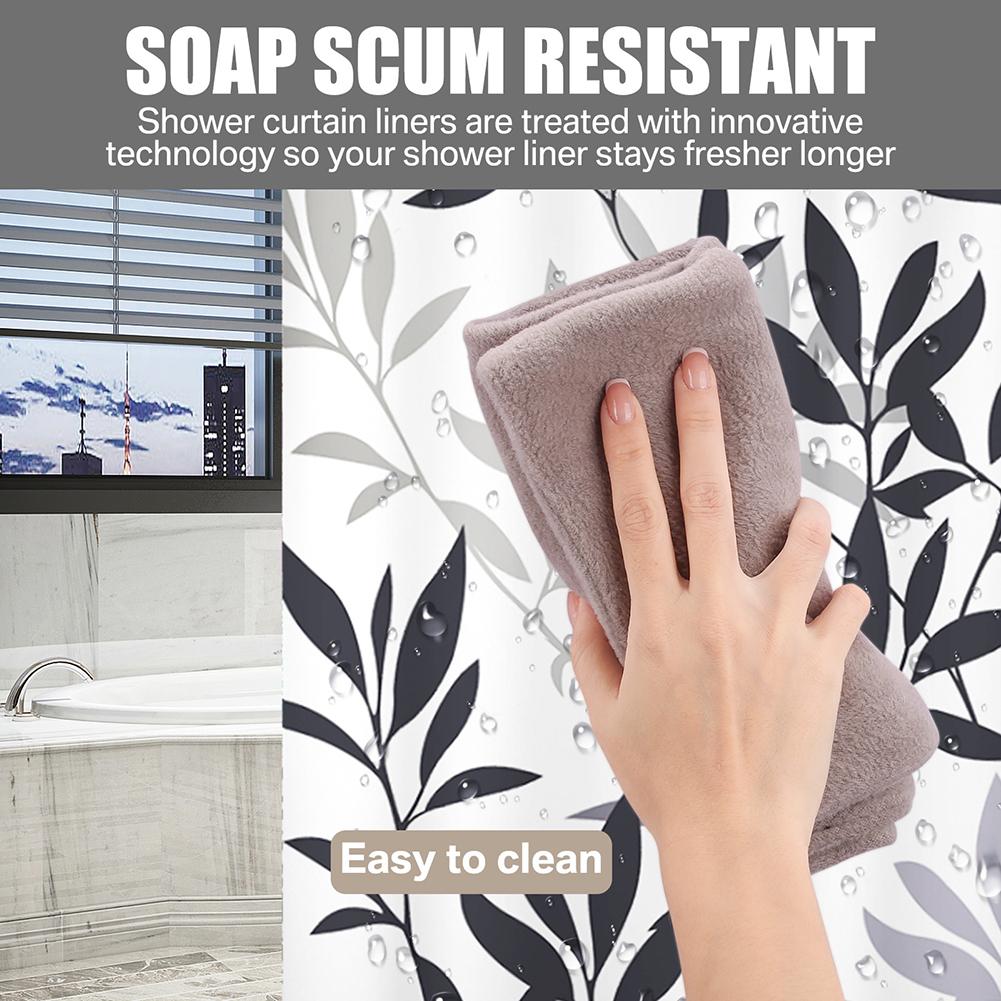 Bohemian Shower Curtain Watercolour Plant Colorful Flower Modern Simple Home Bathroom Decor Fabric Bath Curtains With Hooks