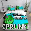 Sprunki Bedding Sets Soft Bed Cover Comforter Duvet Cover Pillow Case 2-3 Pieces Sets Teenagers Children's Gifts Bedroom Decor