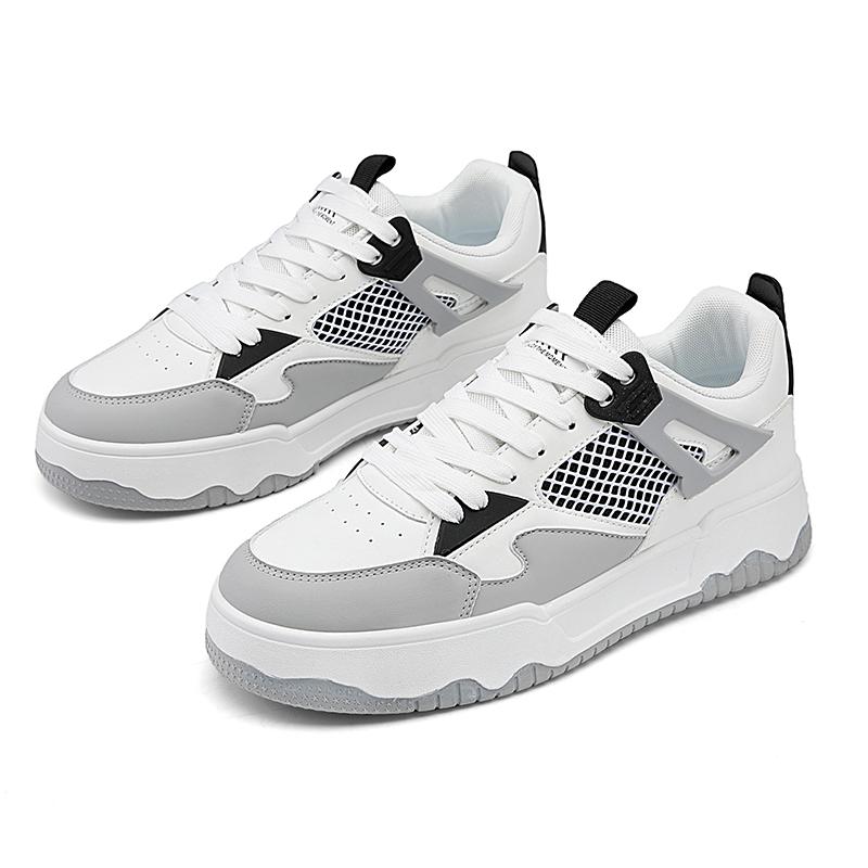 

Новейшая мужская кожаная повседневная спортивная обувь легкая, универсальная, износостойкая и высококачественная уличная обувь для скейтборда 44 серый