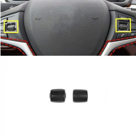 1 Pair Black Car Steering Wheel Button Switch For BMW X5 F15 X6 16 2015-2018