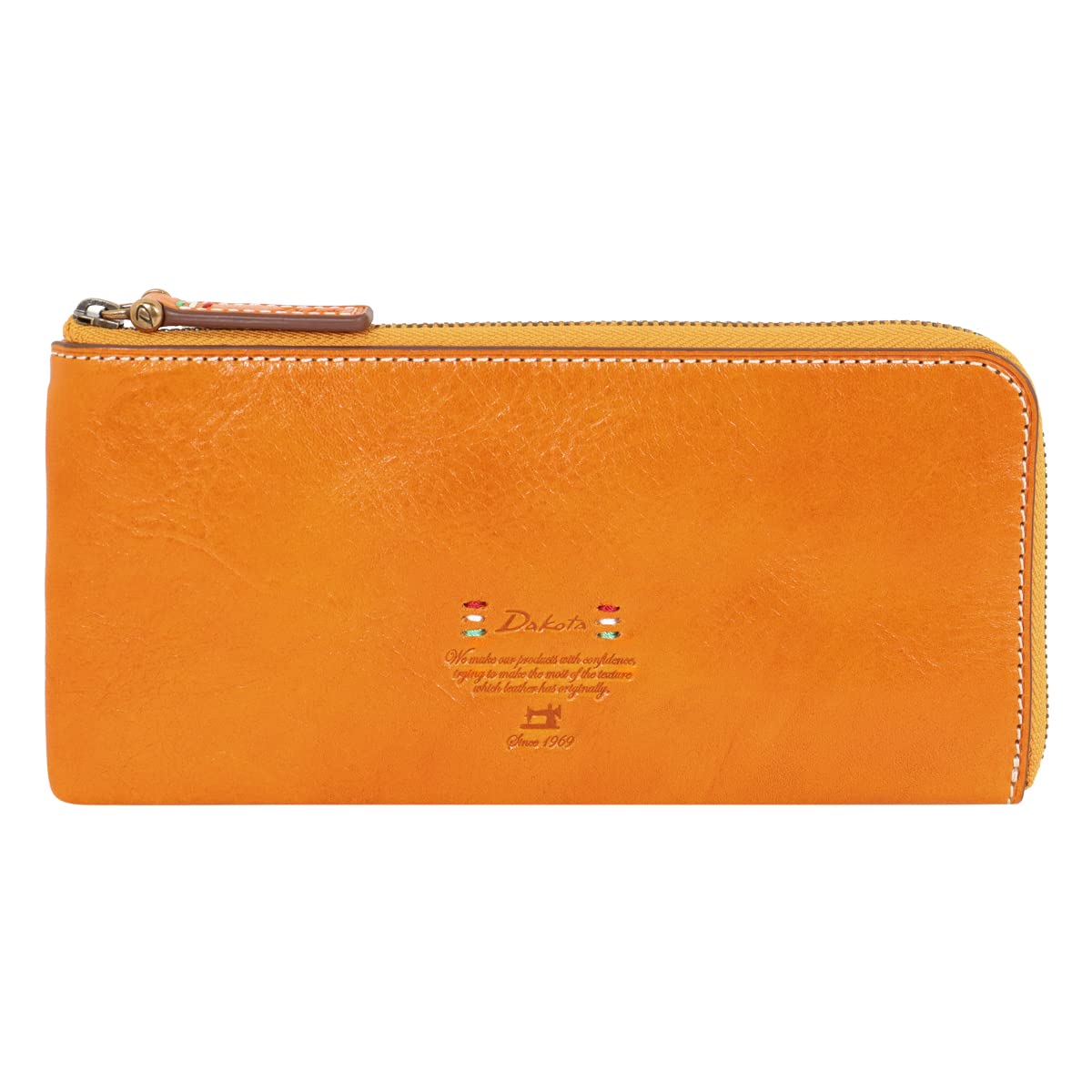 

Long Wallet Zipper Mustard [Dakota] L-shaped Women s DA-30274-53 гірчичний