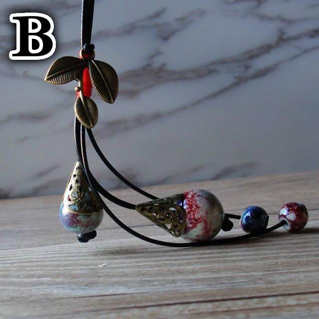 

Винтажные свитера ручной работы в этническом стиле, ювелирные изделия, индивидуальные аксессуары для девочек, керамические шарики B