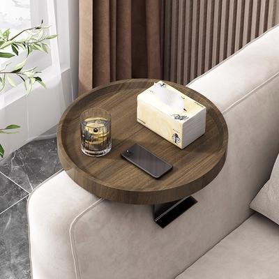Bandeja para sofá, mesa, mini escrivaninha, mesa de centro portátil, organizador multifuncional para sala de estar, suporte para lanches, mesa lateral ajustável para sofá