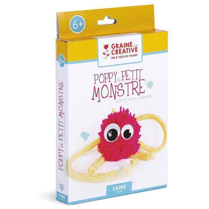 Children's Wool and Knitting Set - Poppy the Little Monster
