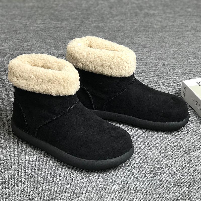 Popular Velvet and Velvet Snow Boots for Men and Women 2025 Autumn and Winter New Cotton Shoes Warm and Versatile Trendy Shoes 22715-V