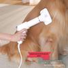 2-in-1 Pet Hair Dryer & De-shedding Comb for Cats & Dogs - Quick Drying Hot Air Brush