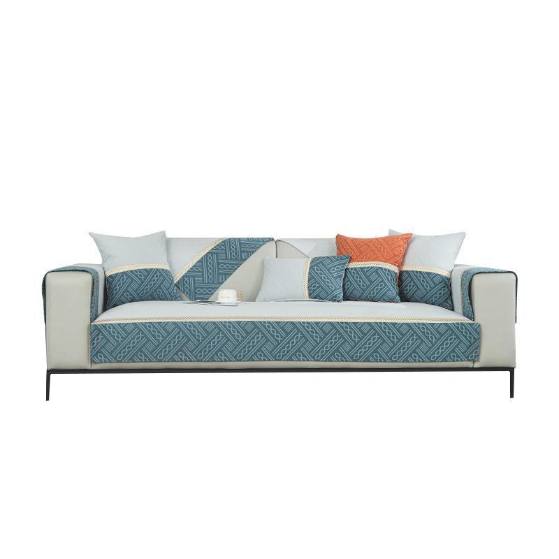 Nordic Chenille Sofa Covers Anti-slip Jacquard Four Season Couch Towel Seat Cushion for Living Room Sectional Sofa Slipcovers