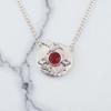 Pink Rubellite Gemstone 925 Sterling Silver Women Jewelry Handmade Pendant0.92" CP-34-14