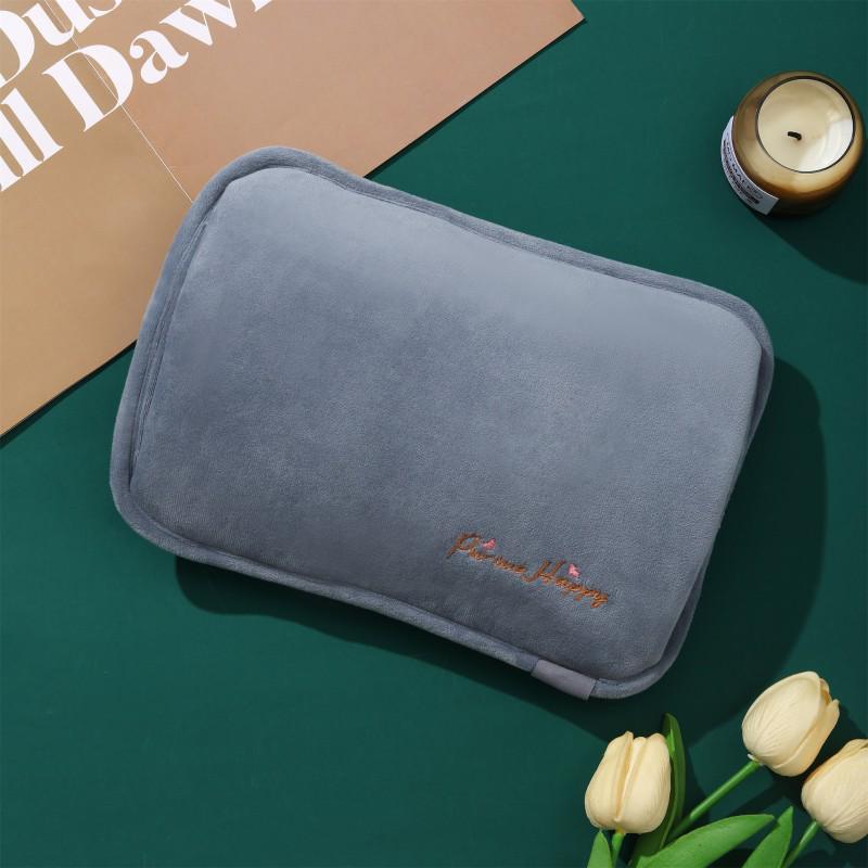 Removable Cute Cartoon Hot Water Bottle Cover with Double Hand Inserts and Charging Plush Waistband, Washable and Sold Separately for Women.