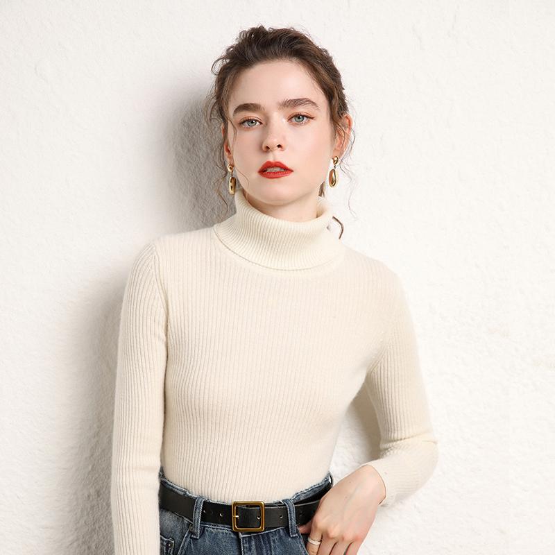 Women's Cashmere Sweater Qinghe Cashmere 100% Cashmere Women's Autumn and Winter Cashmere Sweater Soft and Warm