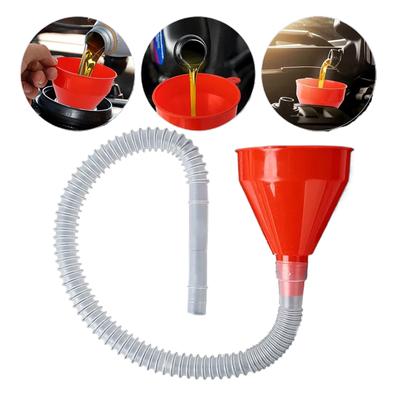 Betankungstrichter mit abnehmbaren Schläuchen Universal-Einfülltrichter für Motorradmotor Benzinöl-Additivtrichter