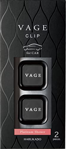 Carall 6292 Harukado Burg Clip Set of 2 Platinum Shower Car Made In Japan