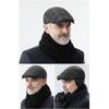 Men's Winter Trapper Hat with Ear Flaps - Thick, Warm & Windproof for Seniors, Fashionable Polyester Cap