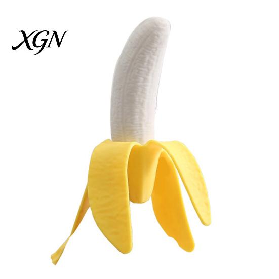 Fruit Sensory Toy Simulation Peeled Banana Squeeze Stretchy Slow Rebound Corn Fidget Portable Simulated Vegetable TPR Stress Ball