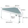 Yamazaki Exhaust Vent Stove Corner W22 X D22 X Stove Stove Back 5255 Cover, Top, Rack, White, Approx. H11.5cm, Plate, Tall, Rack, Rack,