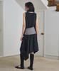Simeteuligpeosenteu Unbalance Hool Dress / Black