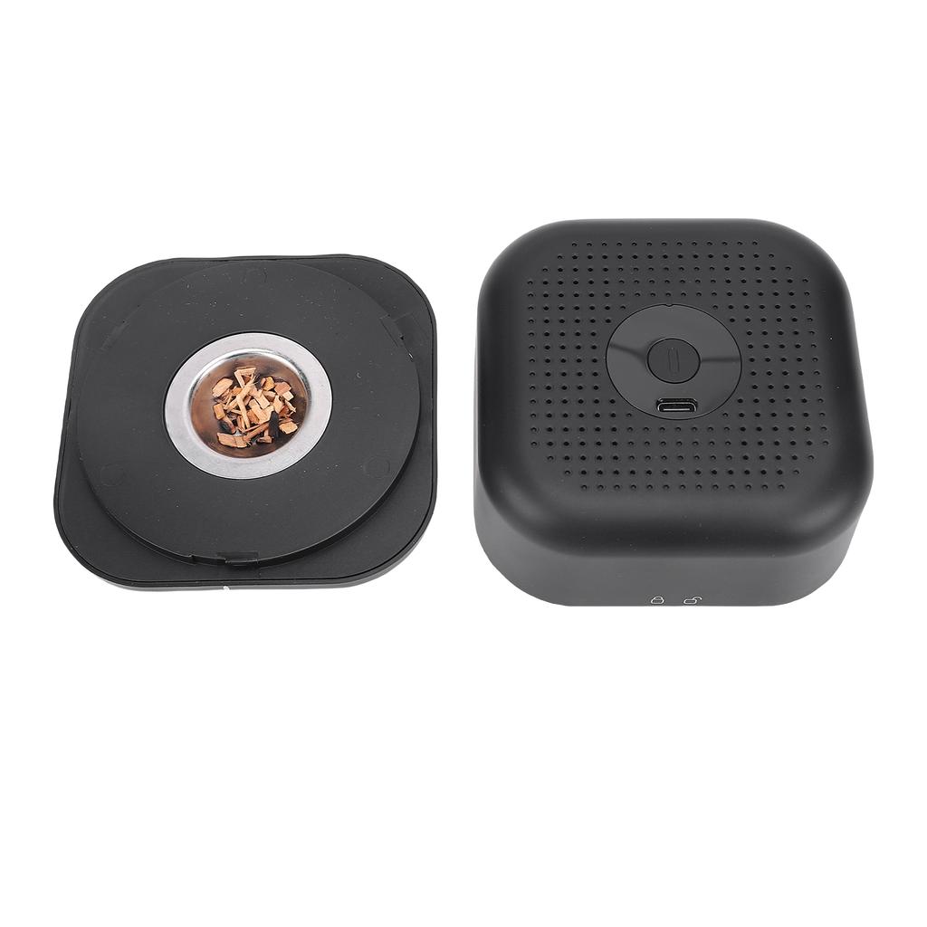 Electric Whiskey Smoker Kit Rechargeable Cocktail Smoking Machine Set with 6 Wood Chips &4 Whiskey Stones for Men