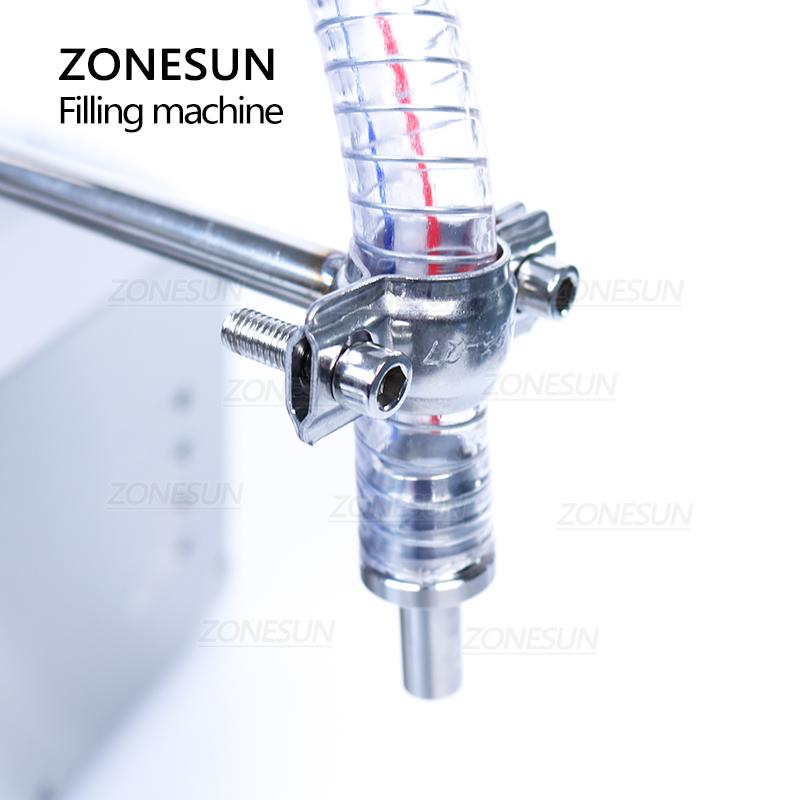 ZONESUN ZS-GP631 Halbautomatische Wiege- und Abfüllmaschine Einzelkopf Zahnradpumpe Schmieröl Ätherisches Öl