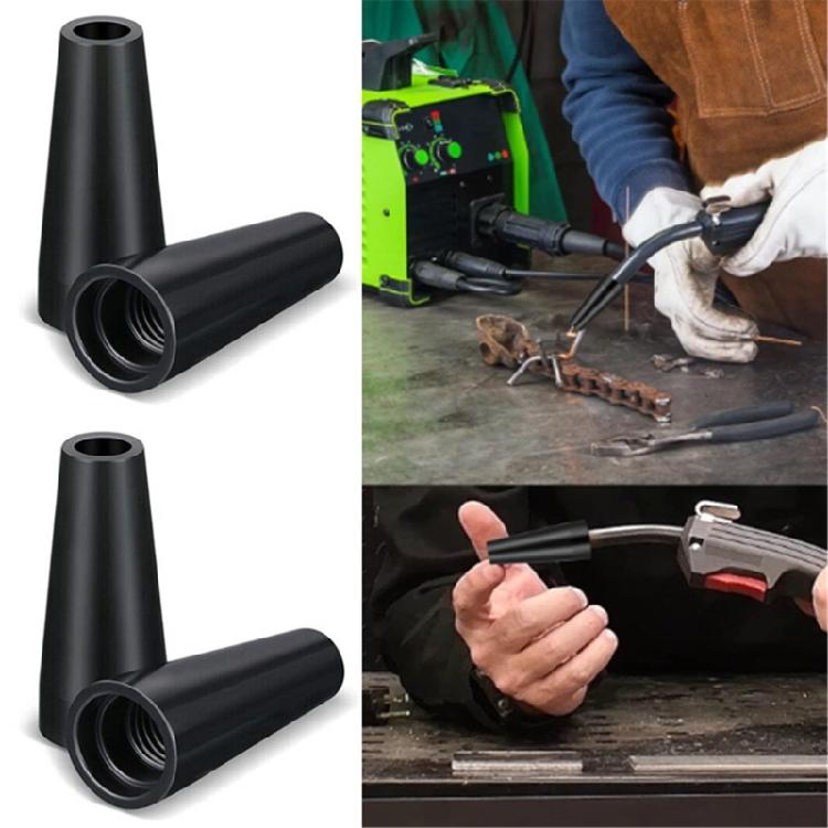 Spritzwassergeschützte Schweißspitzenabdeckung Wärmedämmendes Design Stoßabsorption Für verlängerte Brenner Langlebigkeit in der Metallbearbeitung