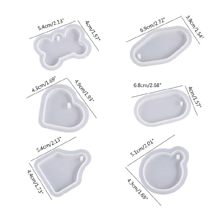 Pendant Oval Fan-shaped Round Bone Listing Silicone Mold Ornament Plaster Mold