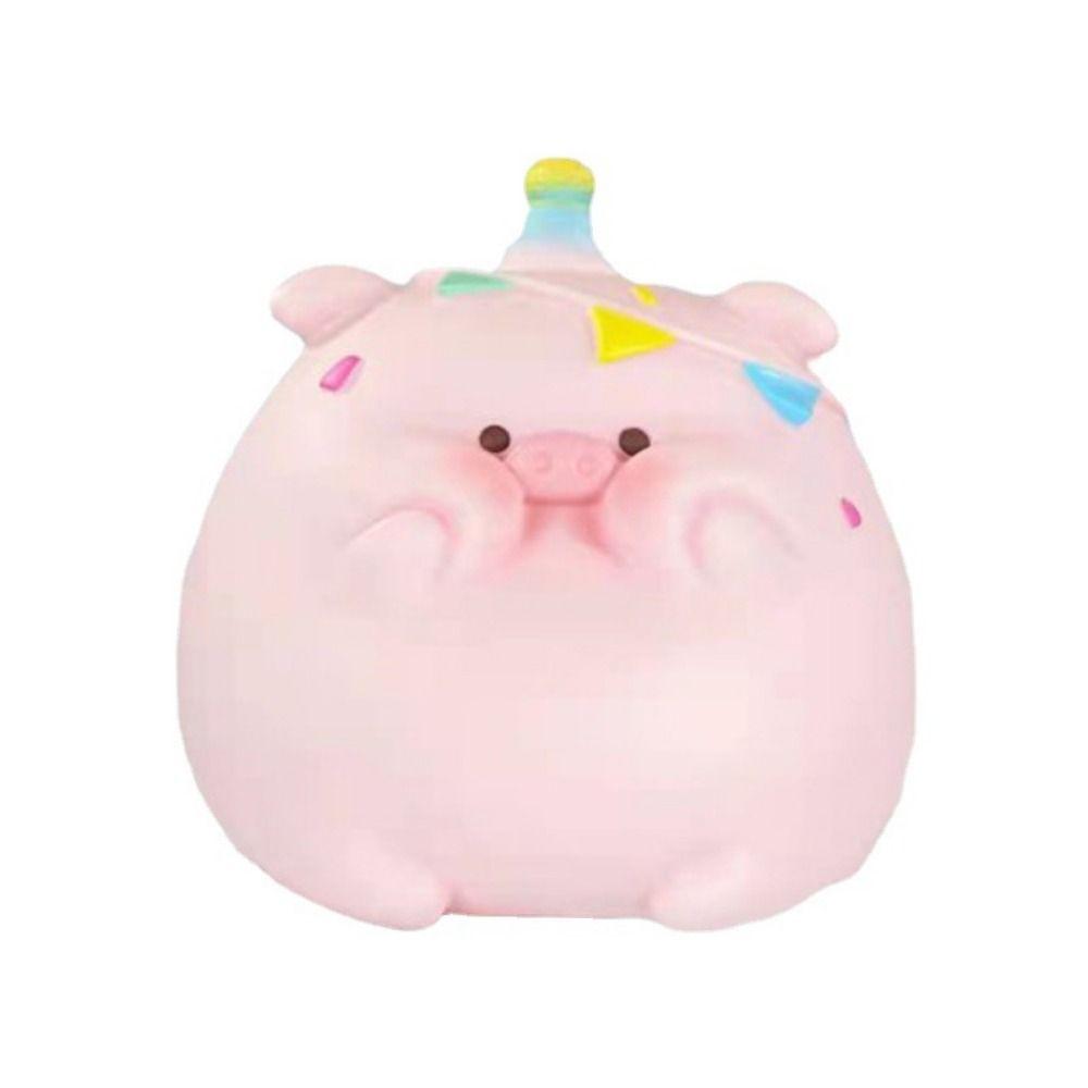 Pig Piggy Coin Bank Waterproof Safe Deposit Box Desktop Ornaments Savings Jar  Coins Cash
