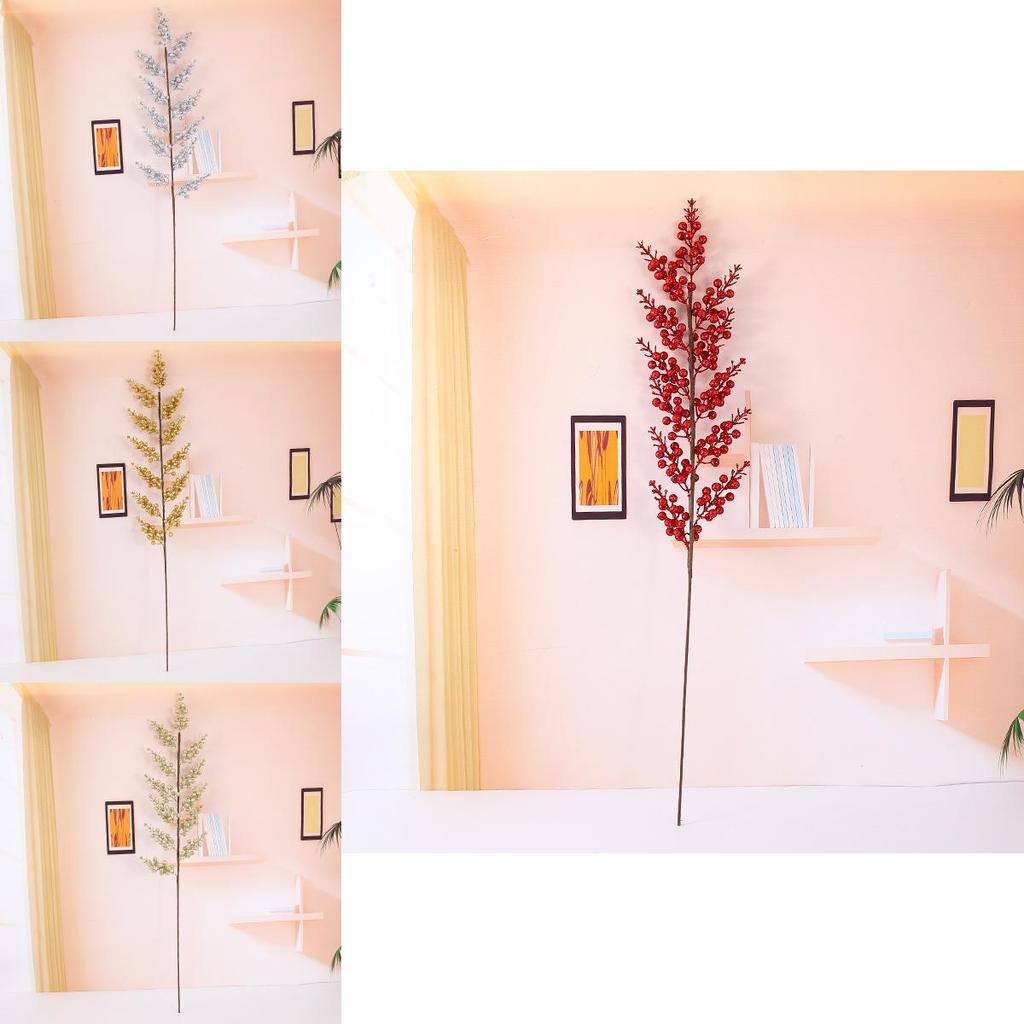 Christmas Berry Faux Flower Decoration With Plastic Material For Festive Home And Party Decor