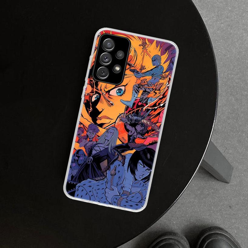 JOJO Anime Cartoon Phone Case Cover For Samsung Galaxy A12 A22 A32 A52 A72 A02S A51 A50S A31 A20S A10S Note 20 Ultra 10 Plus Gal