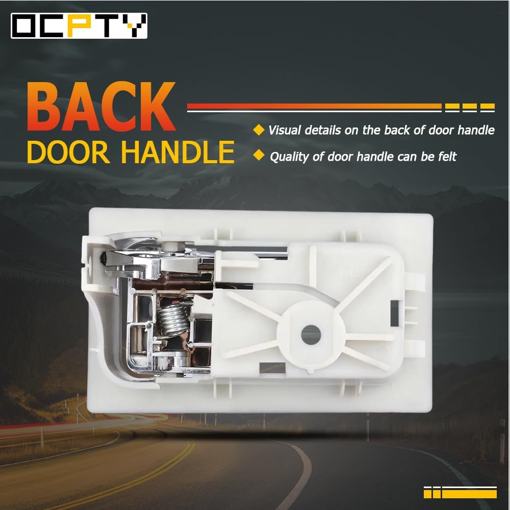 OCPTY Passenger Right Driver Left Interior Door Handle Replacement fit 2009-2014 for Ford F-150 Chrome 222163604233 9L3Z-1522601-CB 9L3Z1522601CB